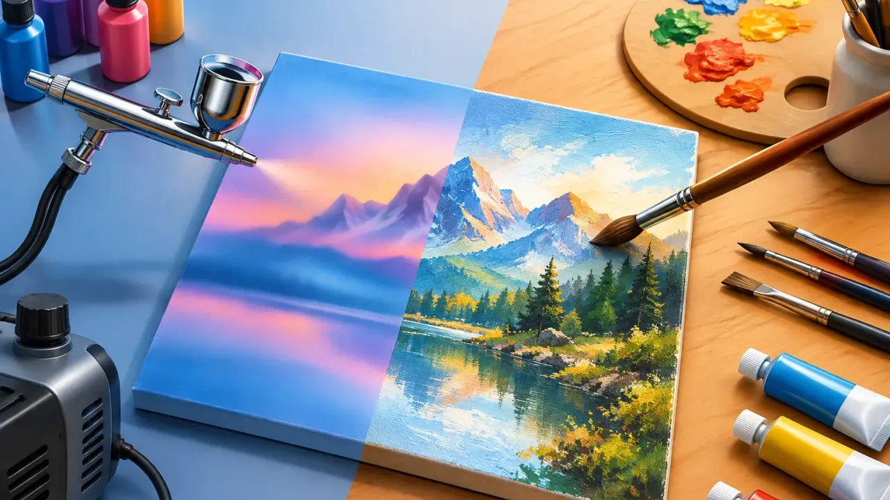 Рисуване с аерограф или четка - кое е за вас?