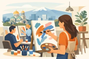 Рисуване върху канава в София без правила